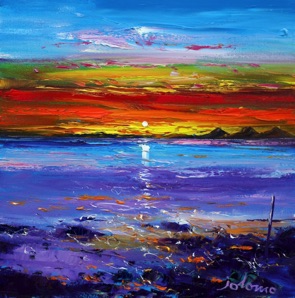 A Jura Sunset from Kintyre 16x16
